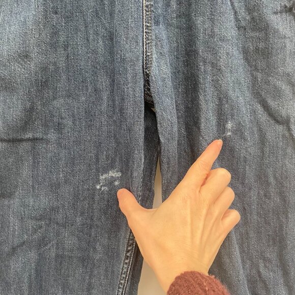 Dickies Youth Kids Denim Carpenter Overalls Size XS Medium Wash Work Farm Paint - Picture 9 of 11